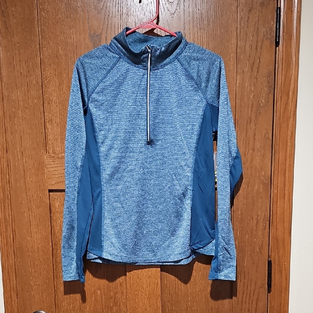 Danskin Now Navy Quarter-Zip Pullover